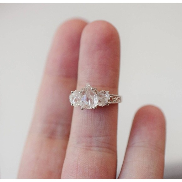 Art deco ring promise anniversary gift for women size 3 4 5 6 7 8 9 10 1… - Picture 2 of 10